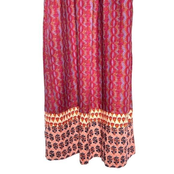 Faherty Grace Maxi Dress Bali Bloom Linen Size L - Picture 11 of 15